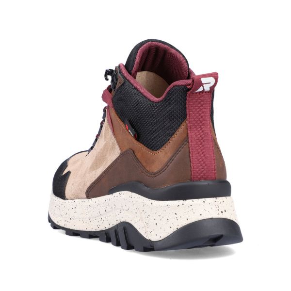 Rieker EVOLUTION Synthetic leather Women's mid height boots| W0062 Ankle Boots - Beige Combination | Free Delivery