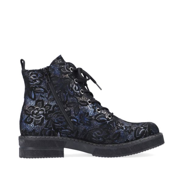 Rieker Synthetic leather Women's Short Boots| 72010-14 Ankle Boots - Blue Combination | Free Delivery