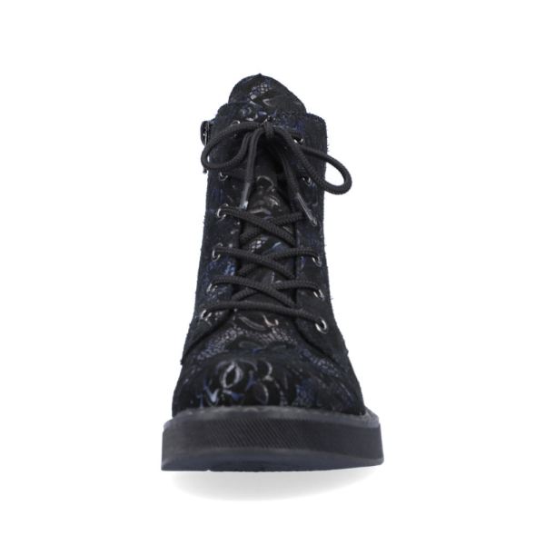 Rieker Synthetic leather Women's Short Boots| 72010-14 Ankle Boots - Blue Combination | Free Delivery