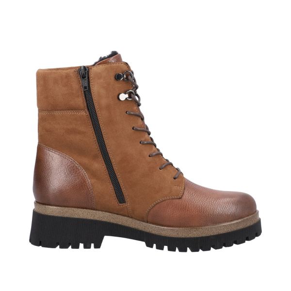 Remonte Suede Leather Women's Mid Height Boots| D1B73 Mid-height Boots - Brown | Free Delivery