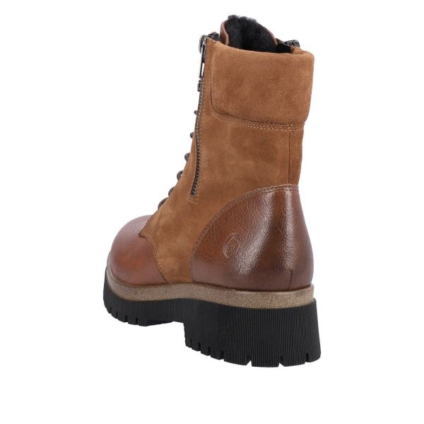 Remonte Suede Leather Women's Mid Height Boots| D1B73 Mid-height Boots - Brown | Free Delivery