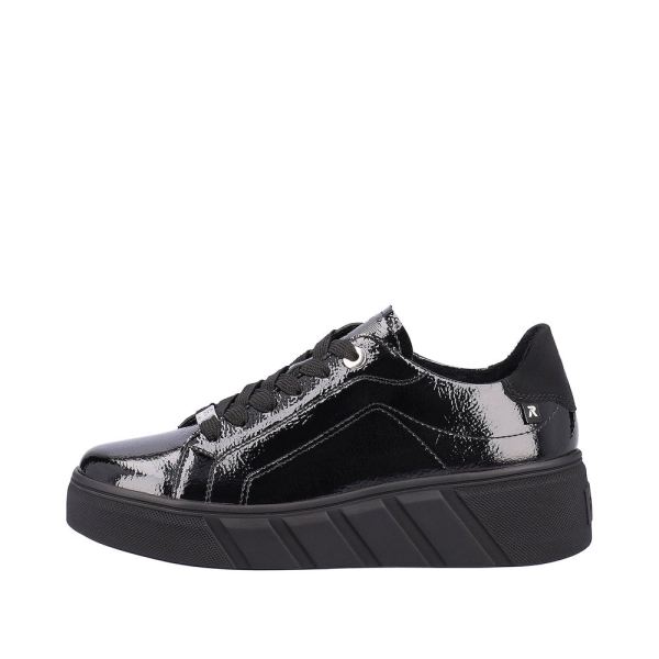 Rieker EVOLUTION Women's shoes | Style W0501 Athletic Lace-up - Black | Free Delivery