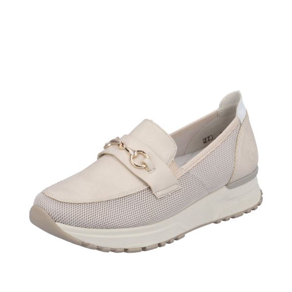 Rieker Women's shoes | Style N7455 Dress Slip-on - Beige | Free Delivery