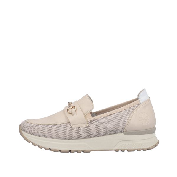 Rieker Women's shoes | Style N7455 Dress Slip-on - Beige | Free Delivery