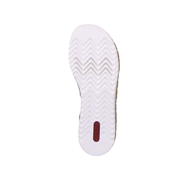 Rieker Women's sandals | Style 679L4 Casual Sandal - Red | Free Delivery