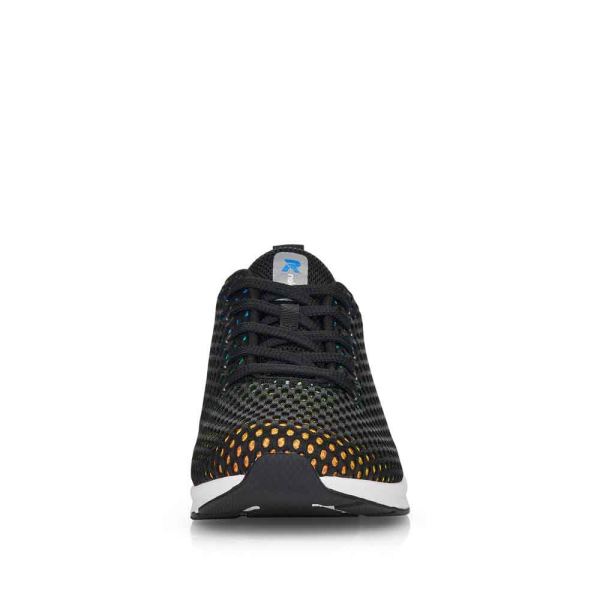 Rieker EVOLUTION Women's shoes | Style 40101 Athletic Lace-up - Black Combination | Free Delivery
