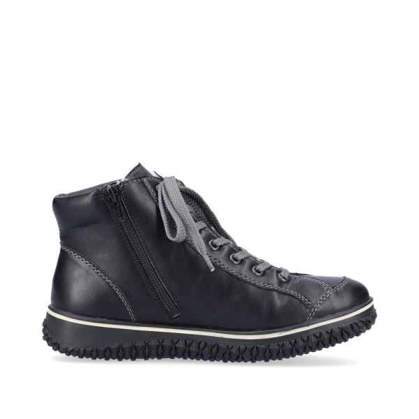 Rieker Synthetic leather Women's Short Boots| Z4215 Ankle Boots - Black | Free Delivery