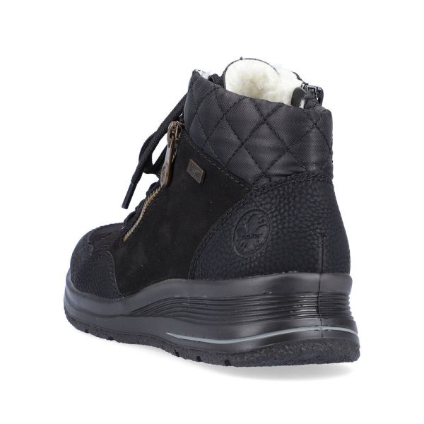 Rieker Synthetic leather Women's short boots| L7701 Ankle Boots - Black | Free Delivery
