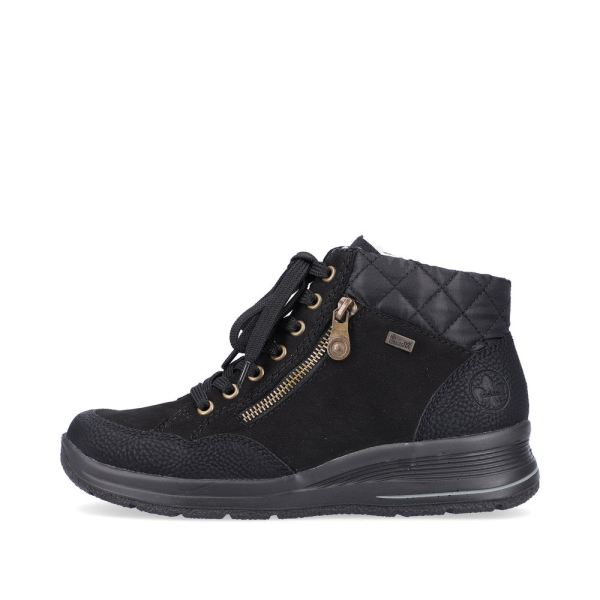 Rieker Synthetic leather Women's short boots| L7701 Ankle Boots - Black | Free Delivery