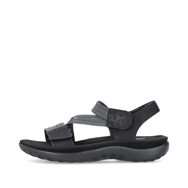 Rieker Women's sandals | Style 64870 Athletic Sandal - Black | Free Delivery