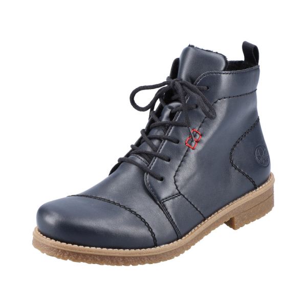Rieker Synthetic Material Women's short boots| 73500 Ankle Boots - Blue | Free Delivery