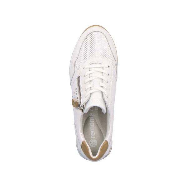 Remonte Women's shoes | Style R2536 Casual Lace-up with zip - White Combination | Free Delivery