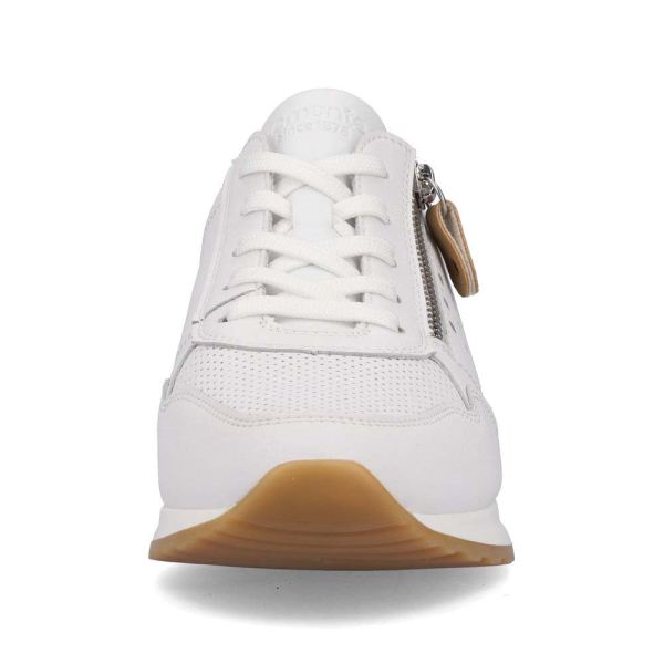 Remonte Women's shoes | Style R2536 Casual Lace-up with zip - White Combination | Free Delivery