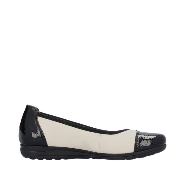 Rieker Women's shoes | Style L9351 Dress Ballerina - Black | Free Delivery