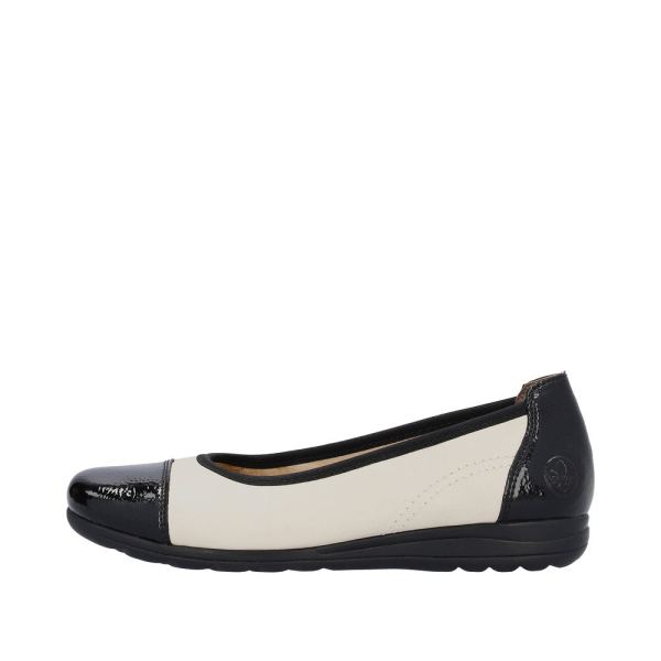 Rieker Women's shoes | Style L9351 Dress Ballerina - Black | Free Delivery