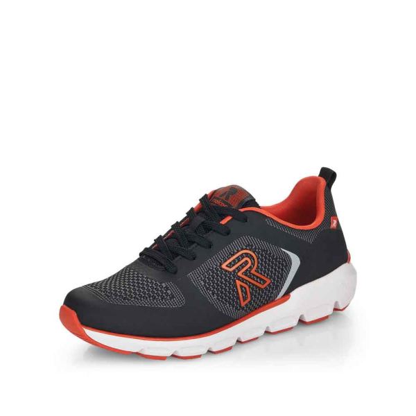 Rieker EVOLUTION Women's shoes | Style 40402 Athletic Lace-up - Black Combination | Free Delivery