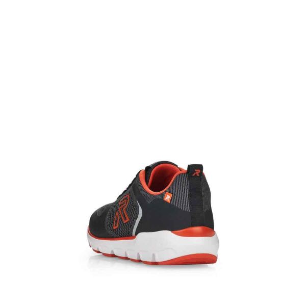 Rieker EVOLUTION Women's shoes | Style 40402 Athletic Lace-up - Black Combination | Free Delivery