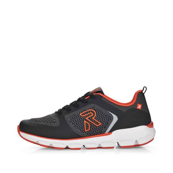 Rieker EVOLUTION Women's shoes | Style 40402 Athletic Lace-up - Black Combination | Free Delivery