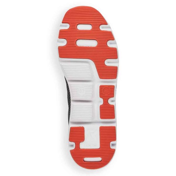 Rieker EVOLUTION Women's shoes | Style 40402 Athletic Lace-up - Black Combination | Free Delivery