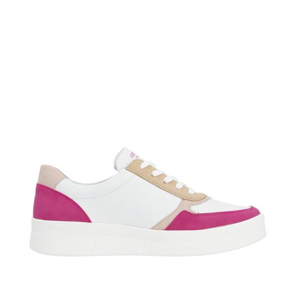 Remonte Women's shoes | Style D0J01 Athletic Lace-up with zip - Pink | Free Delivery