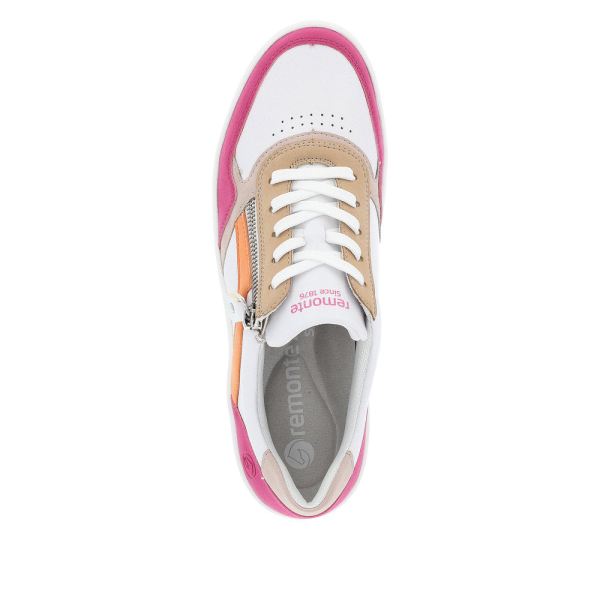 Remonte Women's shoes | Style D0J01 Athletic Lace-up with zip - Pink | Free Delivery