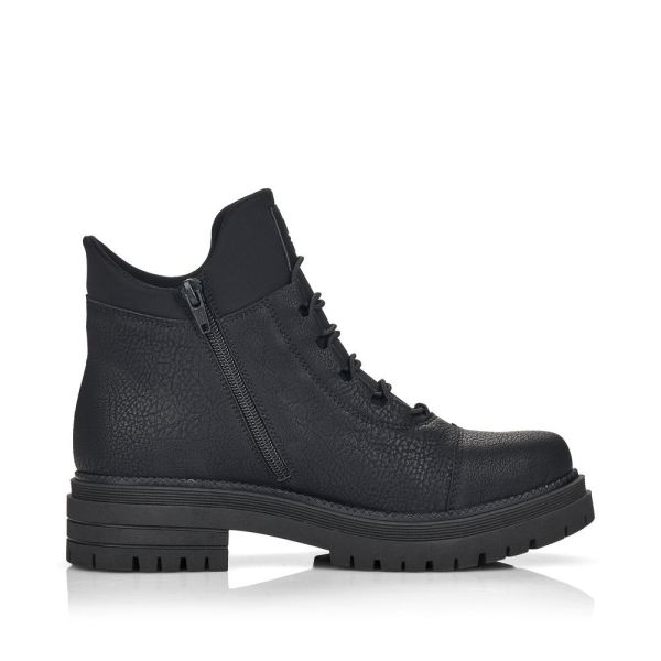 Rieker Synthetic leather Women's short boots| Y3163 Ankle Boots - Black | Free Delivery