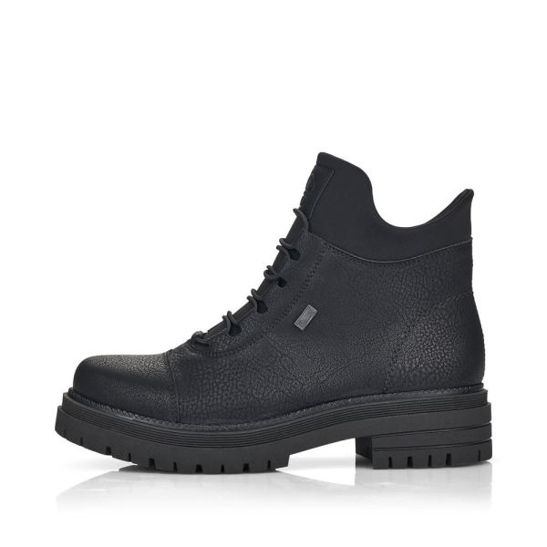 Rieker Synthetic leather Women's short boots| Y3163 Ankle Boots - Black | Free Delivery