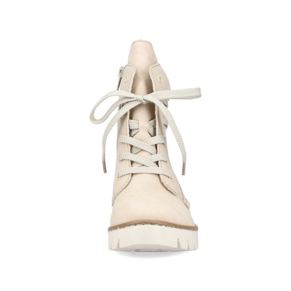 Rieker Synthetic leather Women's Short Boots| X5717 Ankle Boots - Beige | Free Delivery