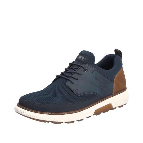 Rieker Men's shoes | Style B3354 Athletic Slip-on - Blue | Free Delivery