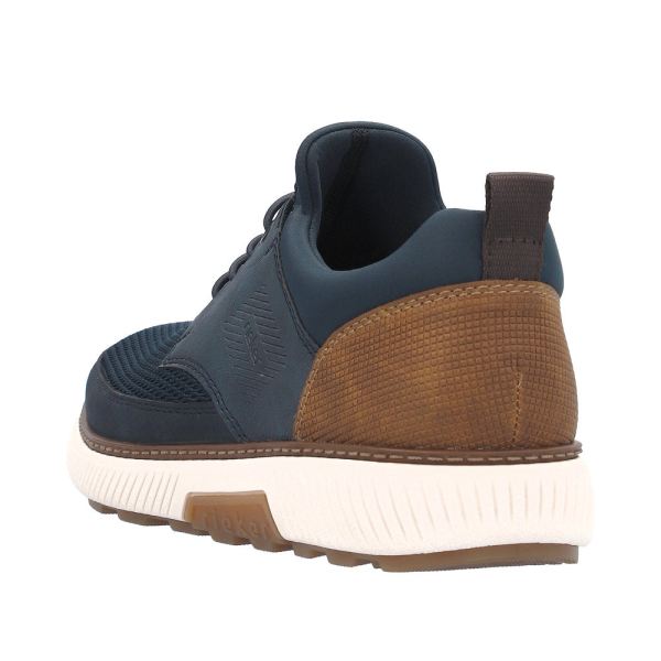 Rieker Men's shoes | Style B3354 Athletic Slip-on - Blue | Free Delivery