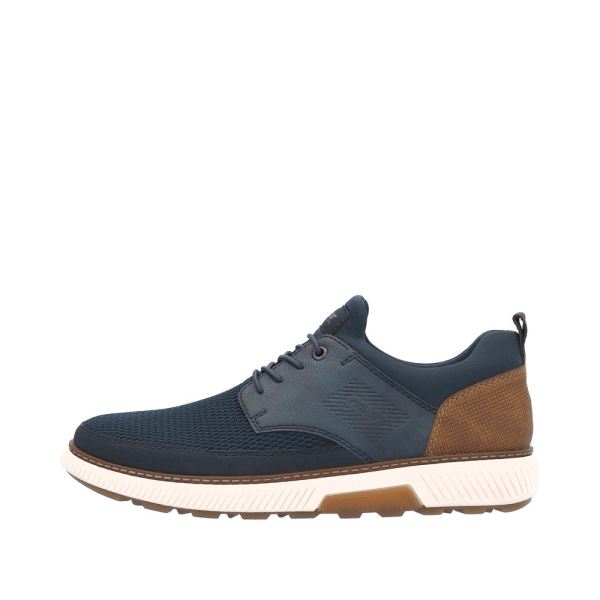 Rieker Men's shoes | Style B3354 Athletic Slip-on - Blue | Free Delivery