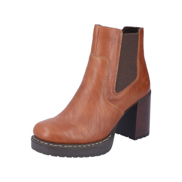 Rieker Synthetic Material Women's short boots| Y4151 Ankle Boots - Brown | Free Delivery