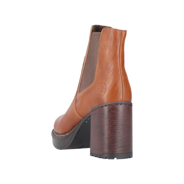 Rieker Synthetic Material Women's short boots| Y4151 Ankle Boots - Brown | Free Delivery