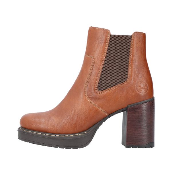 Rieker Synthetic Material Women's short boots| Y4151 Ankle Boots - Brown | Free Delivery