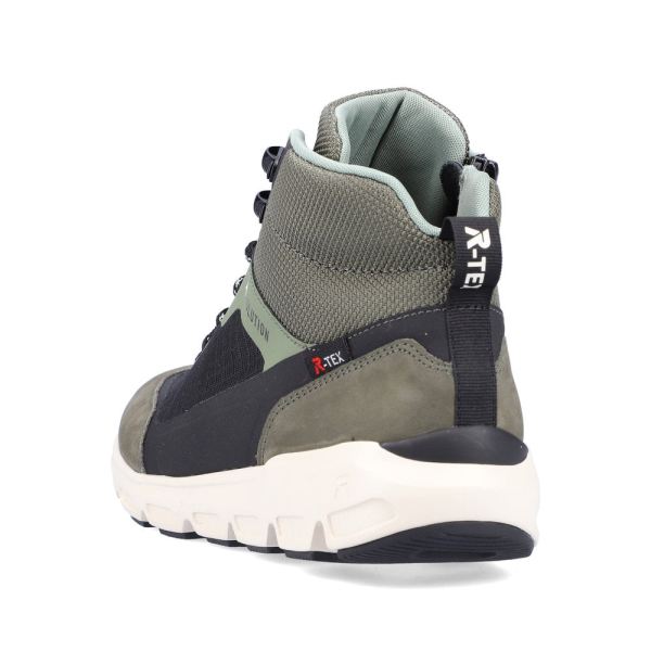 Rieker EVOLUTION Textile Women's Short Boots| 40460 Ankle Boots - Green Combination | Free Delivery