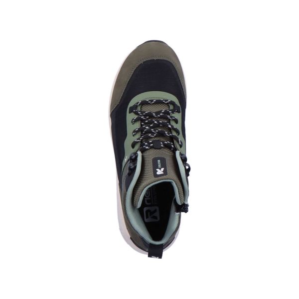 Rieker EVOLUTION Textile Women's Short Boots| 40460 Ankle Boots - Green Combination | Free Delivery