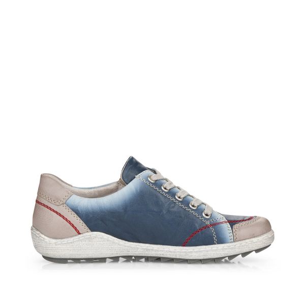 Remonte Women's shoes | Style R1427 Casual Lace-up with zip - Blue | Free Delivery