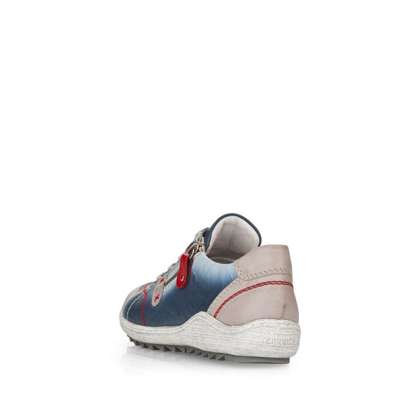 Remonte Women's shoes | Style R1427 Casual Lace-up with zip - Blue | Free Delivery