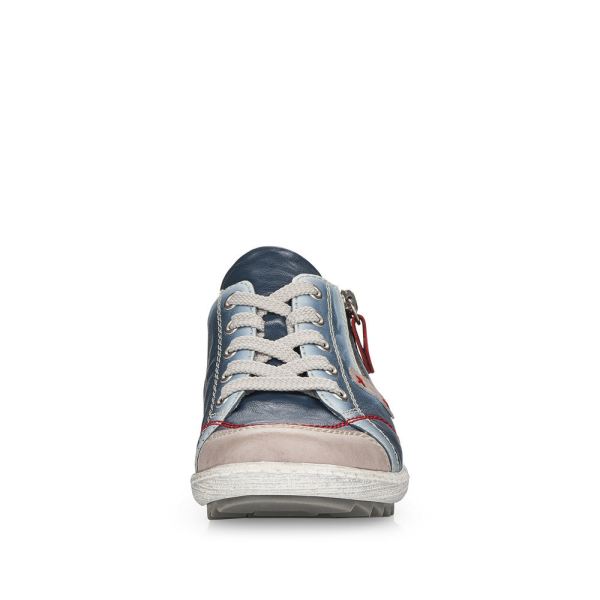 Remonte Women's shoes | Style R1427 Casual Lace-up with zip - Blue | Free Delivery