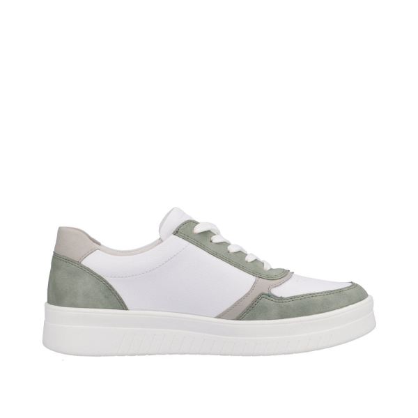 Remonte Women's shoes | Style D0J01 Athletic Lace-up with zip - Green | Free Delivery