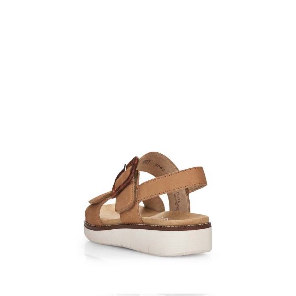 Remonte Women's sandals | Style D2067 Casual Sandal - Beige | Free Delivery