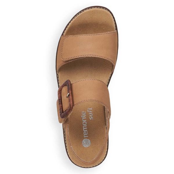 Remonte Women's sandals | Style D2067 Casual Sandal - Beige | Free Delivery