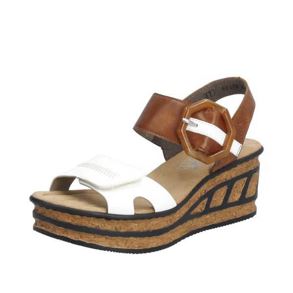 Rieker Women's sandals | Style 68176 Dress Sandal - White | Free Delivery