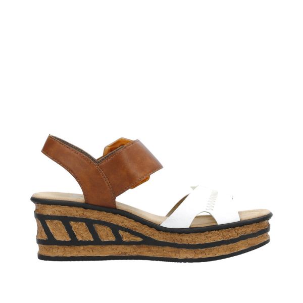 Rieker Women's sandals | Style 68176 Dress Sandal - White | Free Delivery