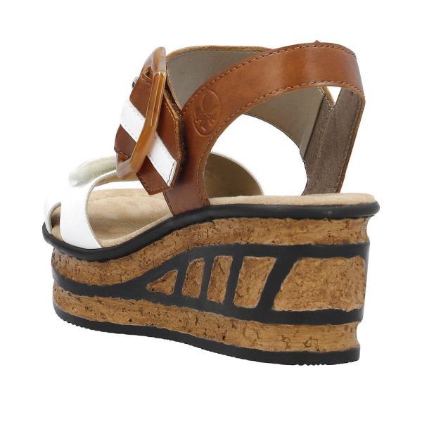 Rieker Women's sandals | Style 68176 Dress Sandal - White | Free Delivery