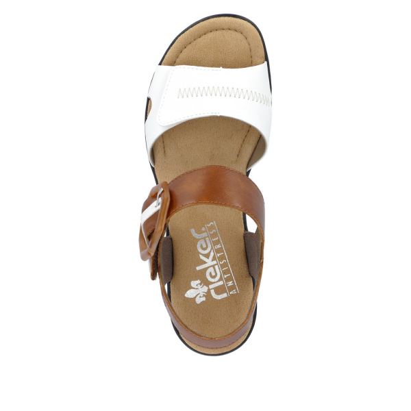 Rieker Women's sandals | Style 68176 Dress Sandal - White | Free Delivery