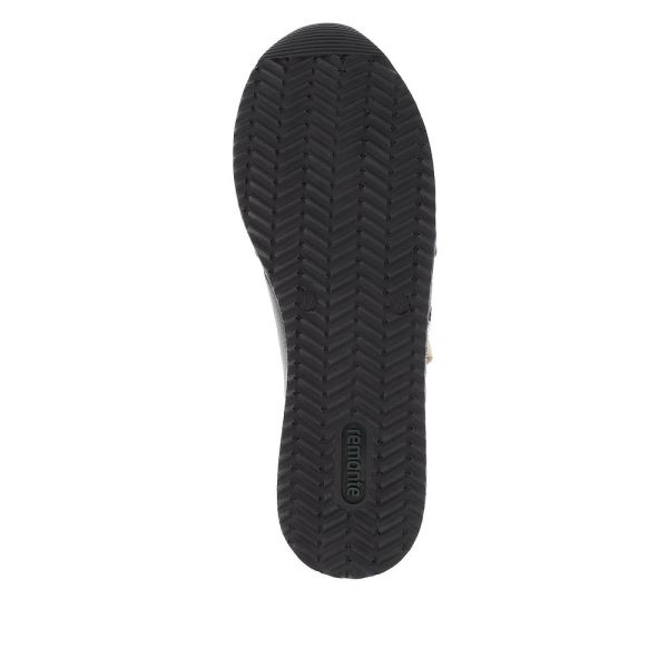 Remonte Women's shoes | Style D1318 Athletic Lace-up with zip - Black Combination | Free Delivery