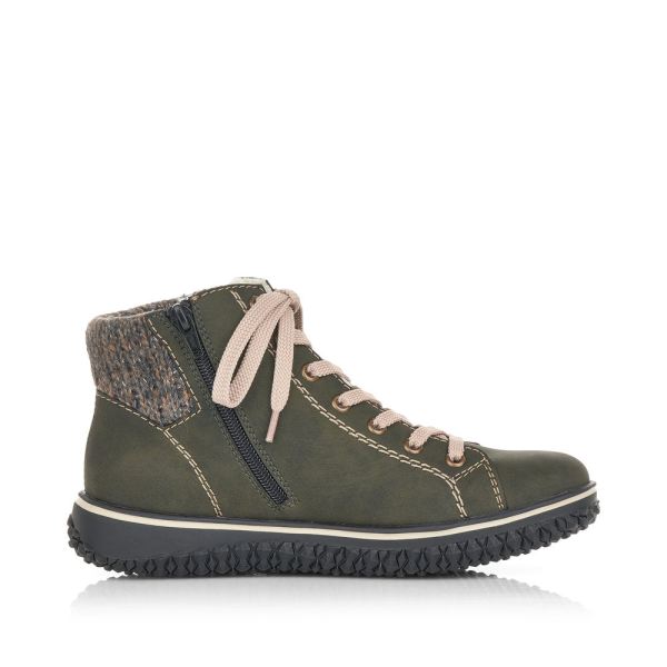 Rieker Synthetic leather Women's short boots| Z4230-40 Ankle Boots - Green | Free Delivery