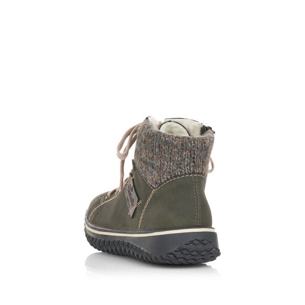 Rieker Synthetic leather Women's short boots| Z4230-40 Ankle Boots - Green | Free Delivery