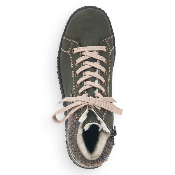 Rieker Synthetic leather Women's short boots| Z4230-40 Ankle Boots - Green | Free Delivery